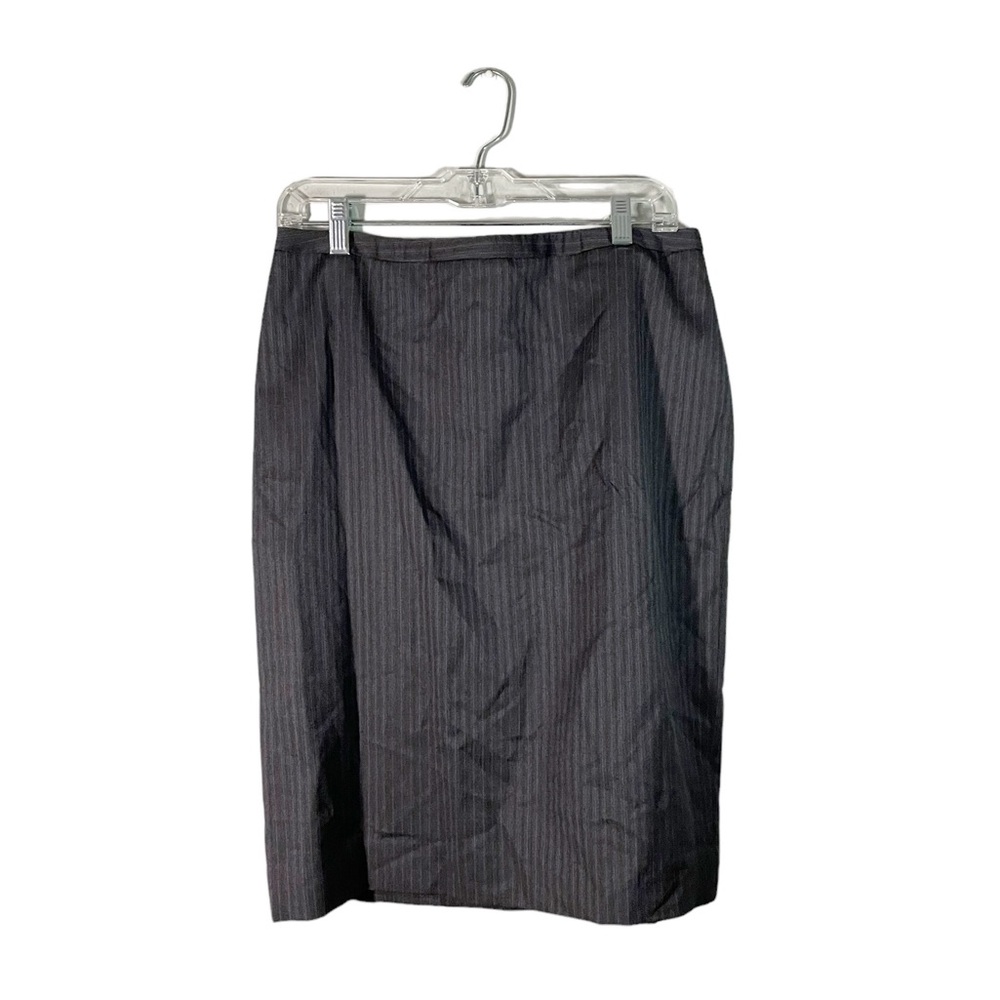 Brooks Brothers 100% Wool Striped Office Business Formal Pencil Skirt Size 10